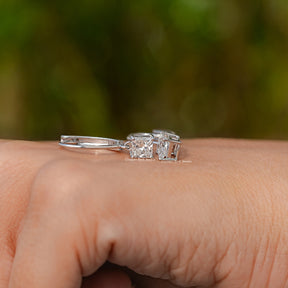 Princess Cut Lab Diamond Drop Earrings