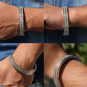 PrincessCutMoissaniteTennisMen sBracelet