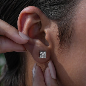  View of Colorless lab diamond Earrings For Women