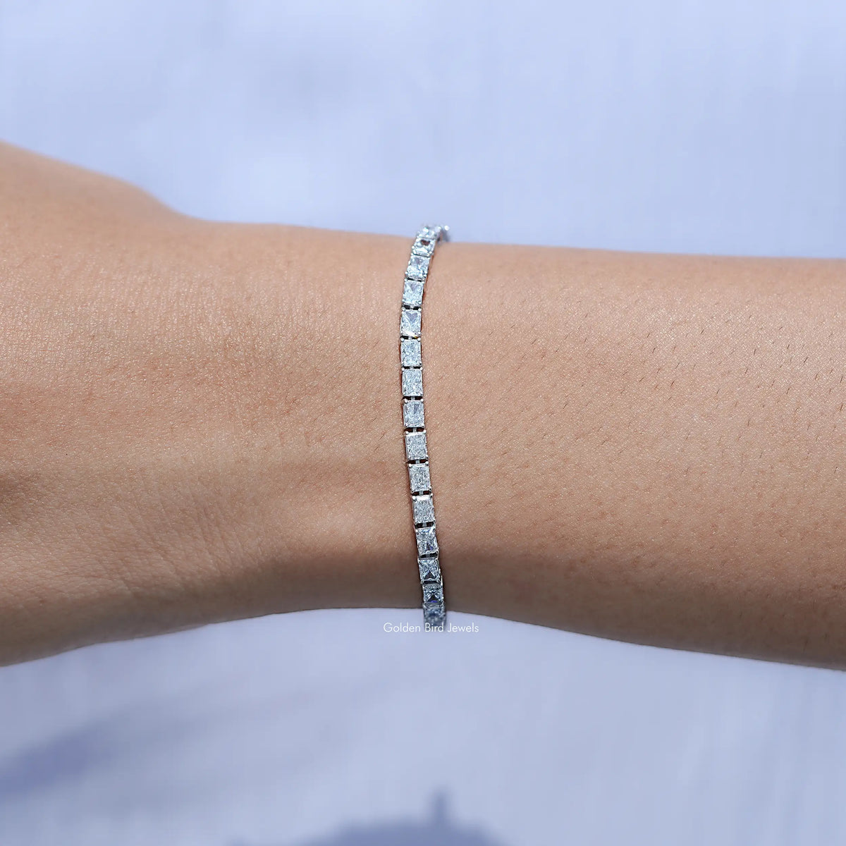 Radiant Cut Lab Grown Diamond Tennis Bracelet