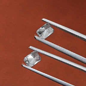 Detailed View Of Radiant Cut Loose Lab Diamond Matching Pair