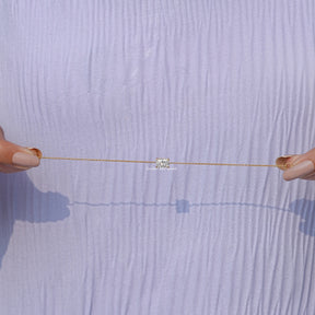 Full view of the diamond bracelet in unique shape