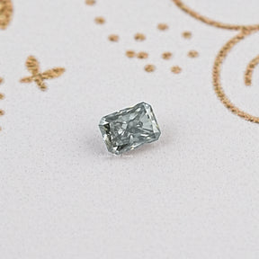 Gray Radiant Moissanite Loose Stone