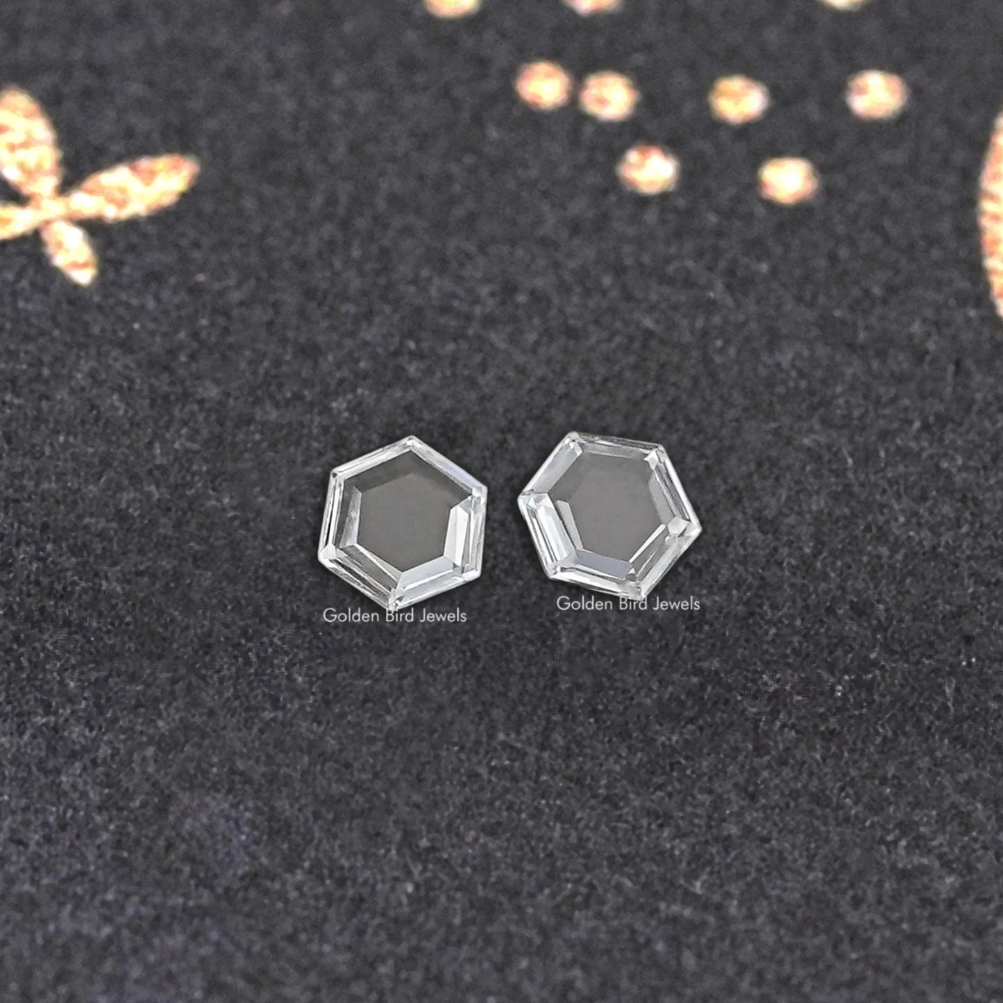 Rose Cut Hexagon Lab Loose Diamond