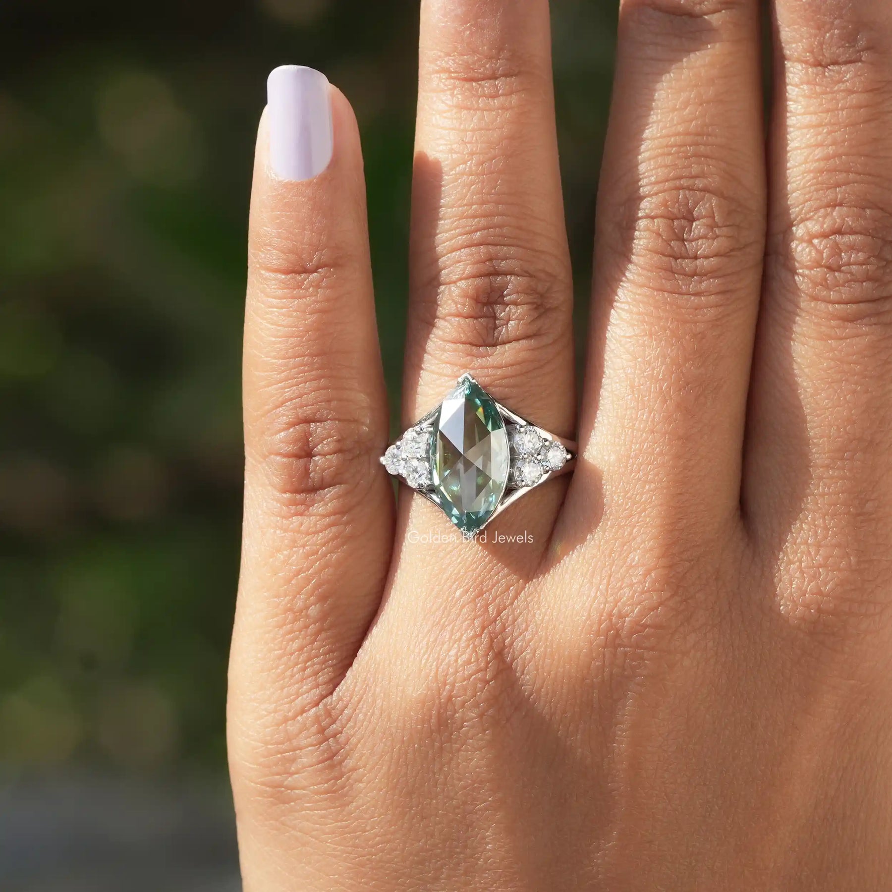 Rose cut marquise diamond discount