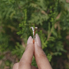 Round Cut Moissanite Open Wrap Bypass Ring