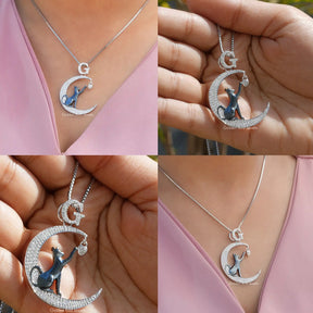 Front back side and close view of moissanite pendant for any occasion