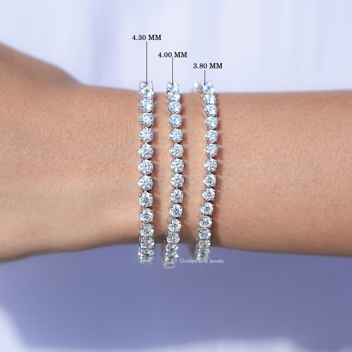 Round Cut Eco Friendly Diamond Tennis Bracelet
