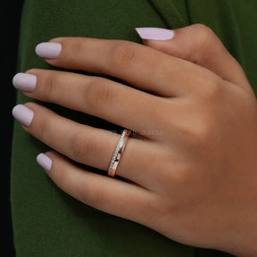 Round Cut Lab Diamond Eternity Band