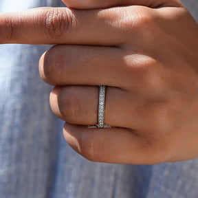 [Round Diamond Lab Grown Wedding Band]-[Golden Bird Jewels]