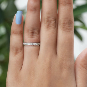 Round Cut Lab Diamond Channel Set Eternity Band