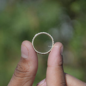 Round Shaped Lab Diamond Men's Band