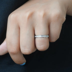 Round Cut Lab Diamond Channel Set Eternity Band