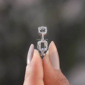 [Round Chain Link Pave Band]-[Golden Bird Jewels]