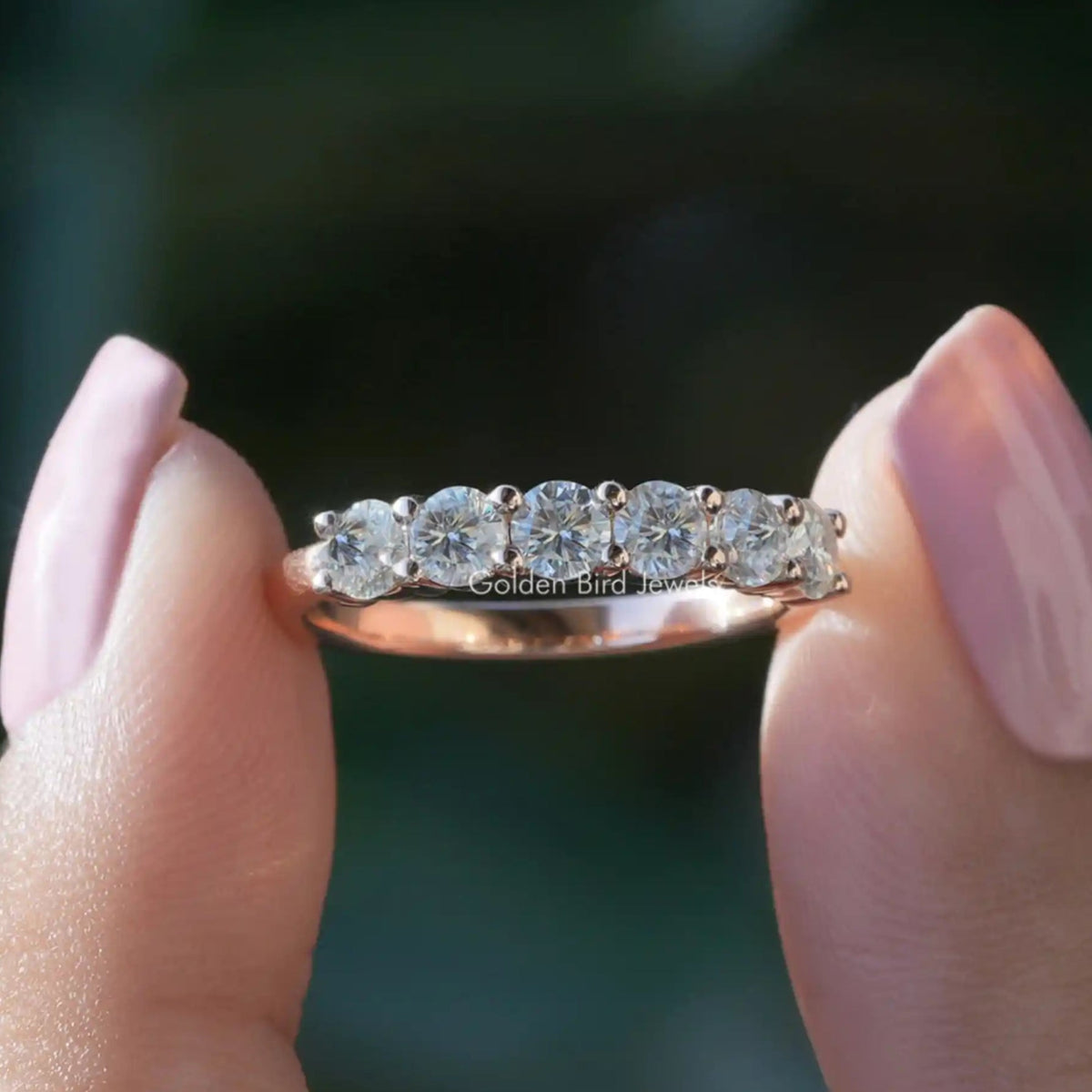 Moissanite online infinity band