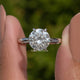 Round Cut Moissanite Solitaire Engagement Ring