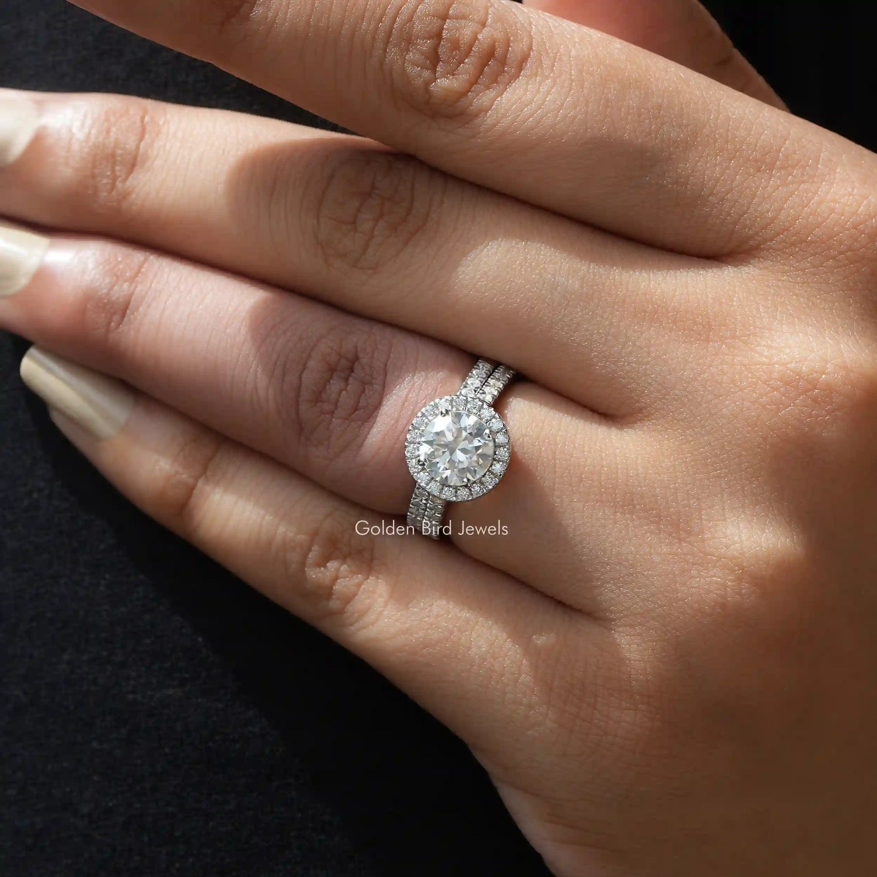 Alessandra Lab Grown Diamond Ring -14K White Gold, Halo, 1.30 Carat, – Best  Brilliance