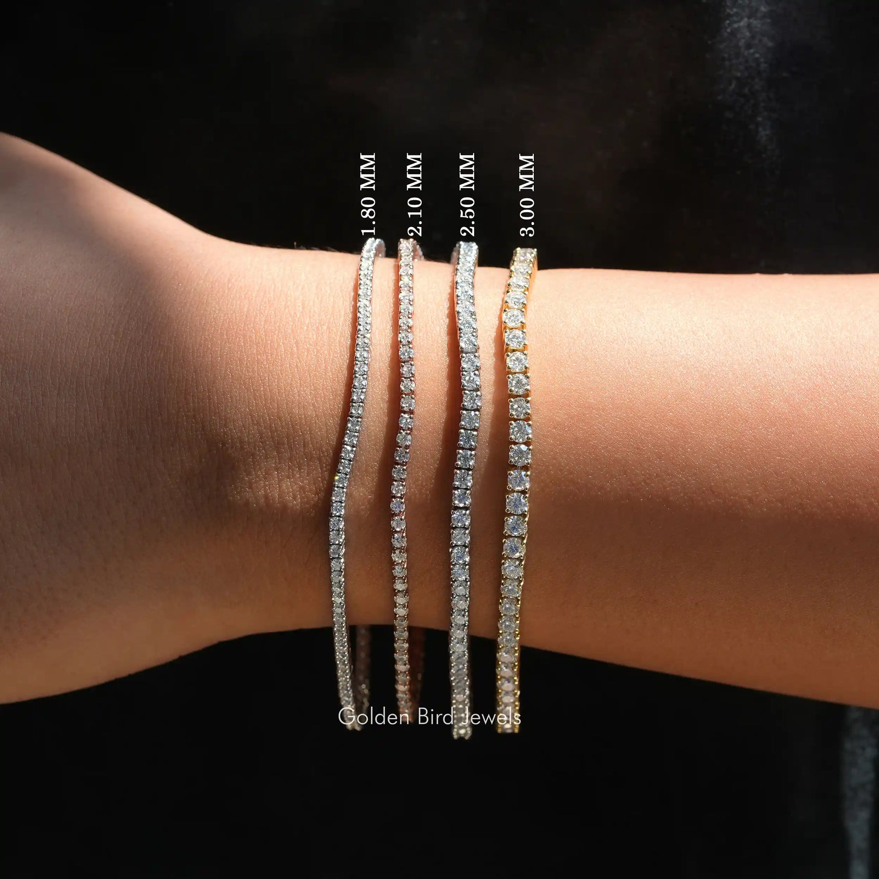 Round cut tennis best sale bracelet