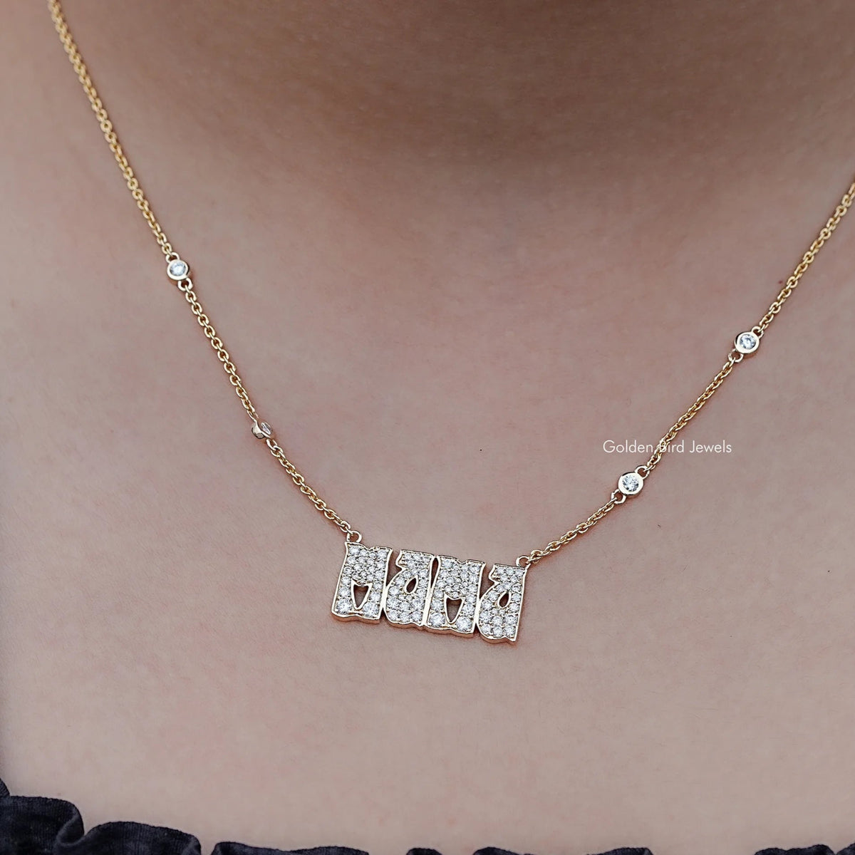 Moissanite Custom Baguette Pendant MOISSANITE Baguette Custom