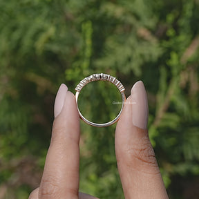 Round Cut Moissanite Open Wrap Bypass Ring