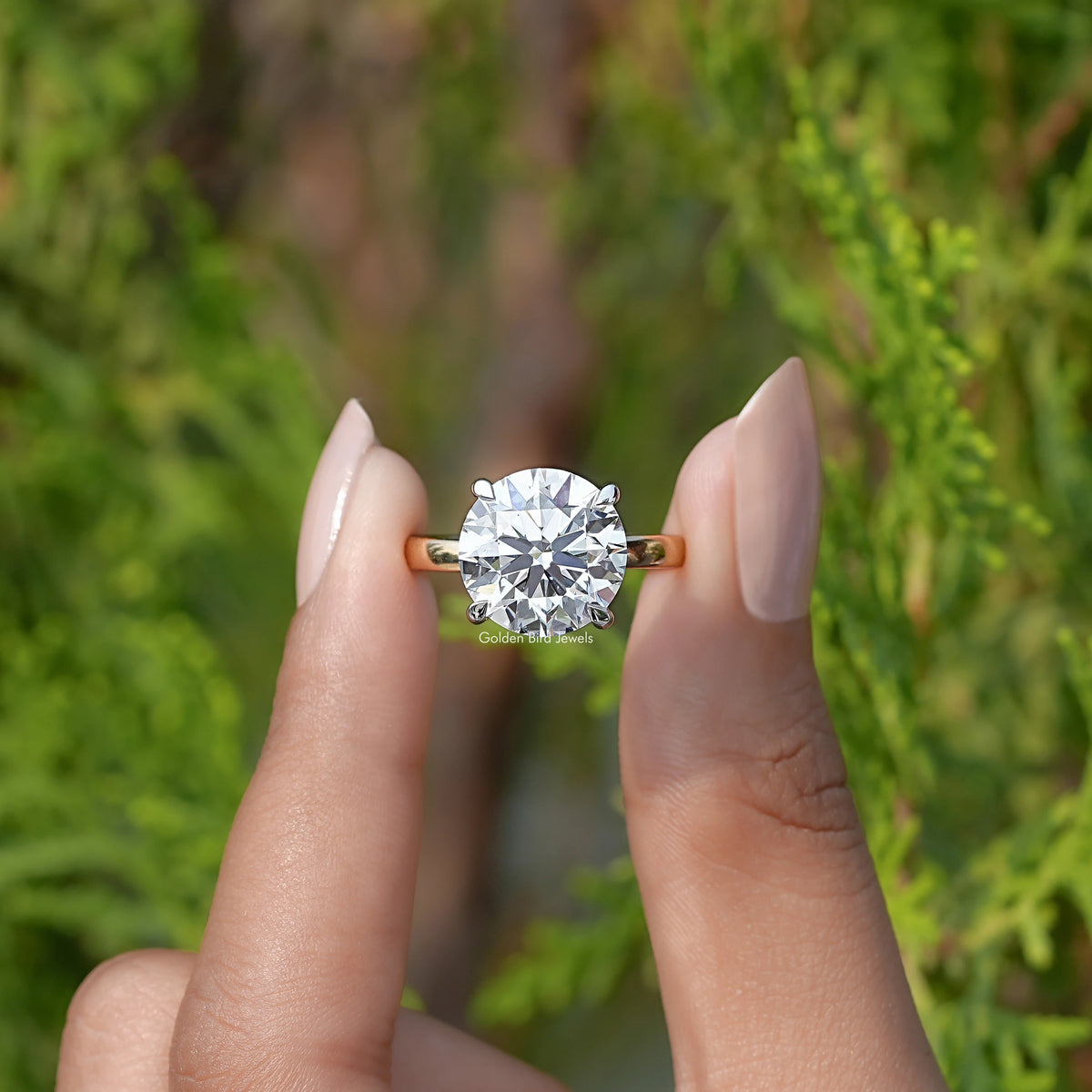 Round Cut Lab Grown Diamond Solitaire Ring