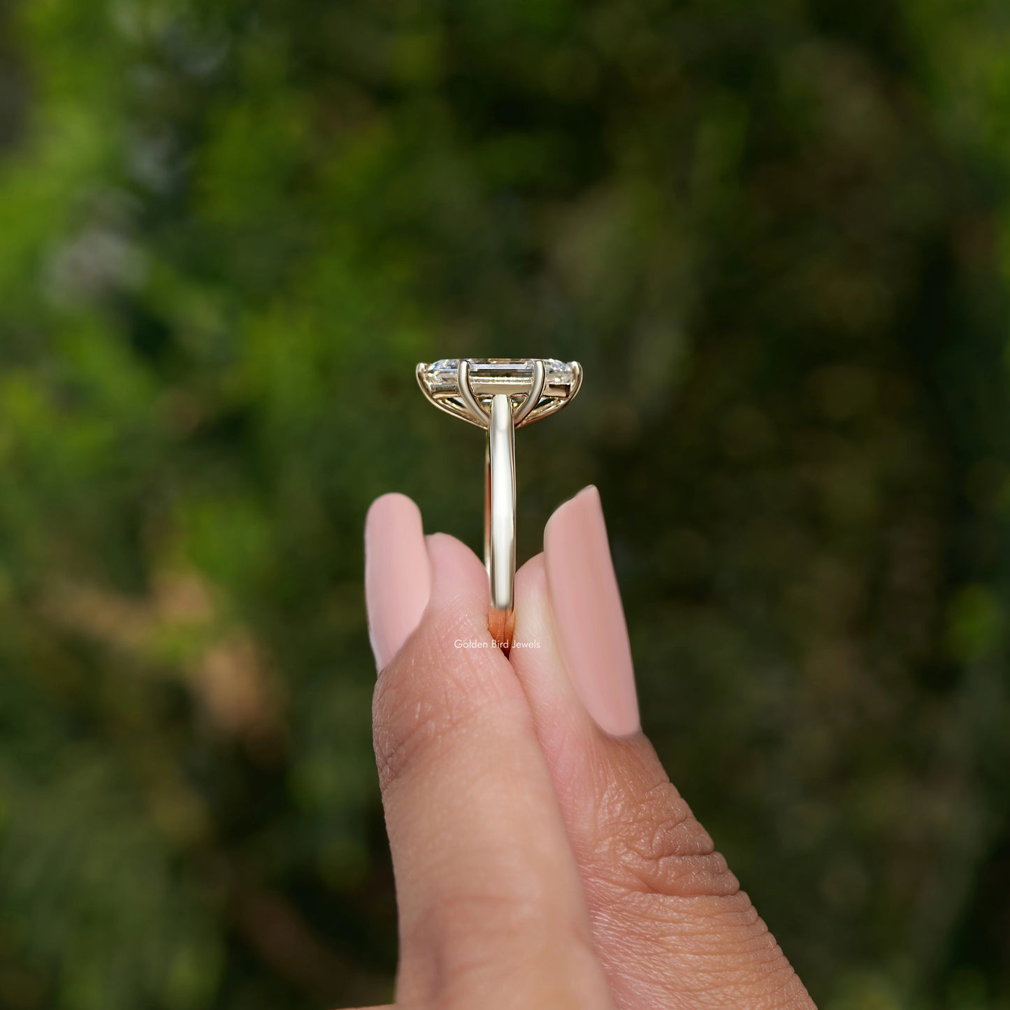 Step Cut Dutch Marquise Lab Diamond Ring