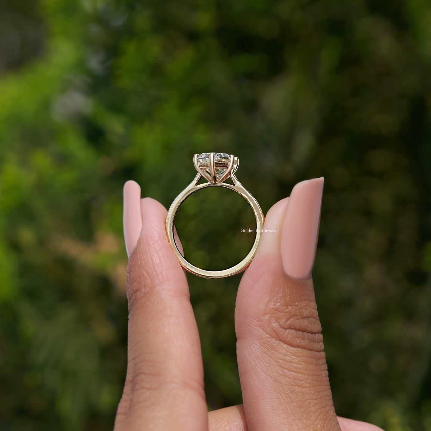 Step Cut Dutch Marquise Lab Diamond Ring