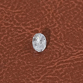 View of Step Cut Oval Lab Loose Diamond In Colorless
