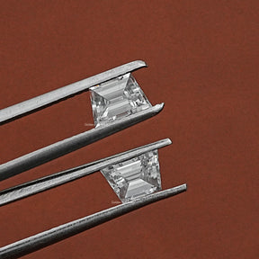 [Trapezoid Cut Lab Diamond Matching Pair]-[Golden Bird Jewels]