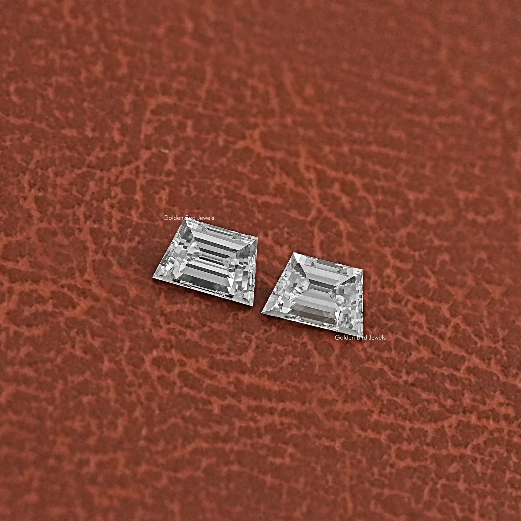 [Step Cut Trapezoid Cut Lab Diamonds]-[Golden Bird Jewels]