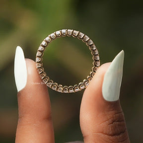 Baguette Cut Lab Diamond Full Eternity Band