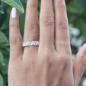 [This wedding band made of marquise diamonds crafted with prong setting]-[Golden Bird Jewels]