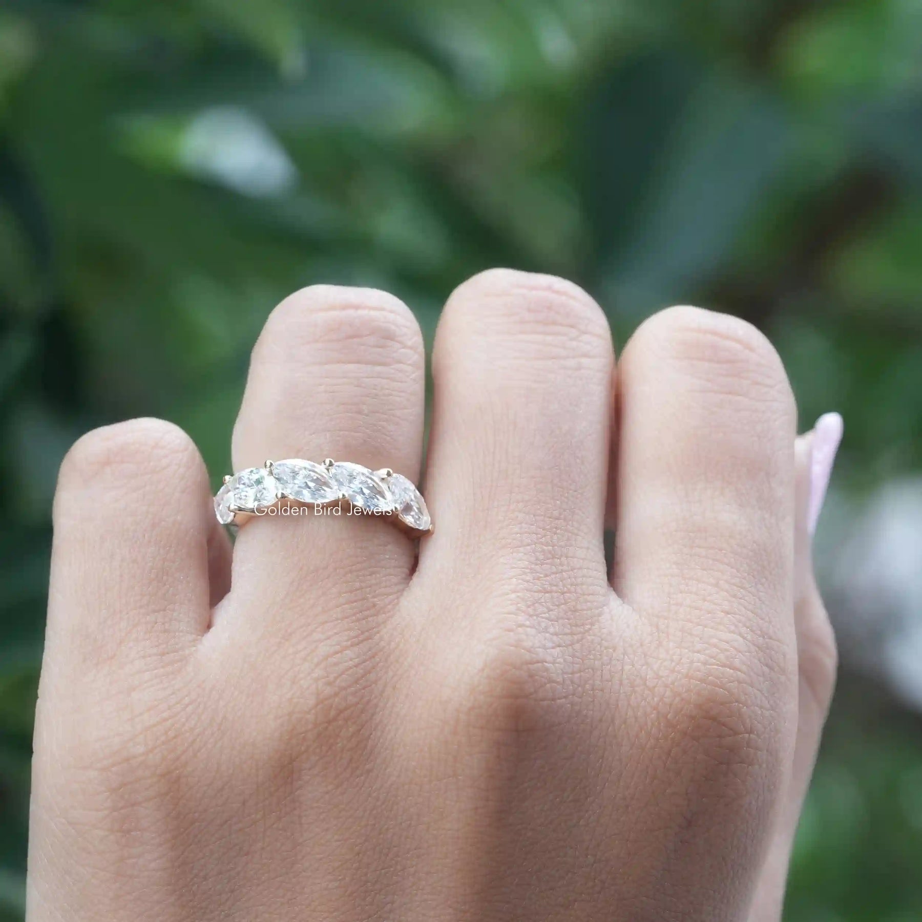 Flower Diamond Eternity Ring | Eternity Ring | Marquise Eternity Band –  Kingofjewelry.com