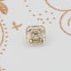 Yellow Old Mine Asscher Cut Loose Moissanite