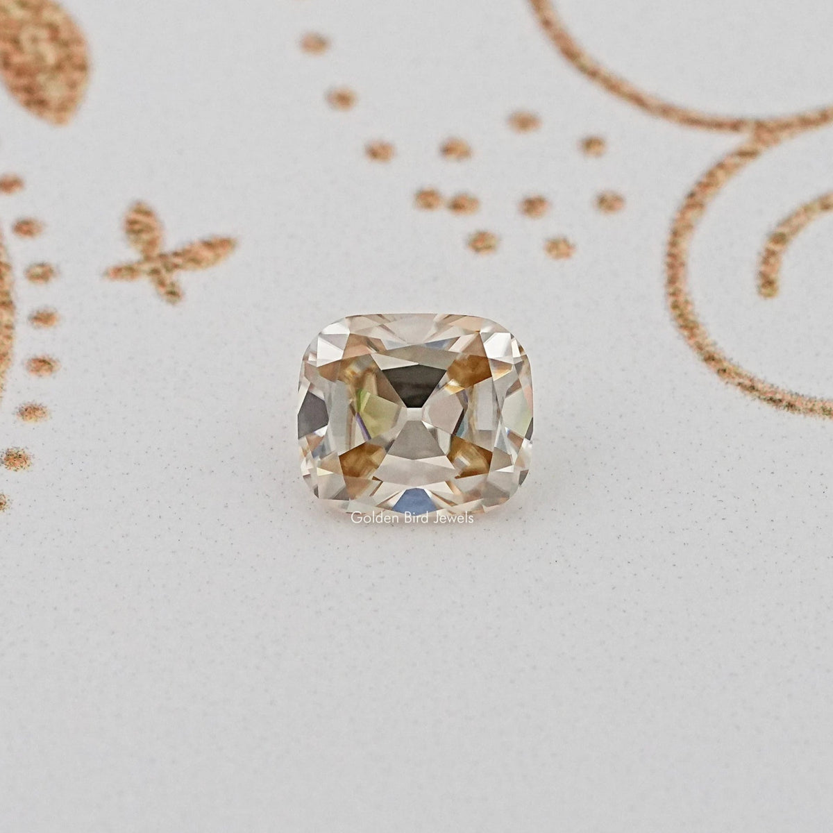 Yellow Old Mine Cushion Cut Loose Stone