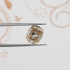 Old Mine Cut Yellow Cushion Loose Moissanite