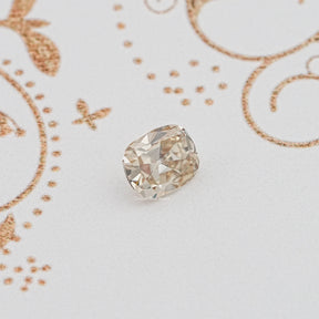 Old Mine Cut Yellow Cushion Loose Moissanite