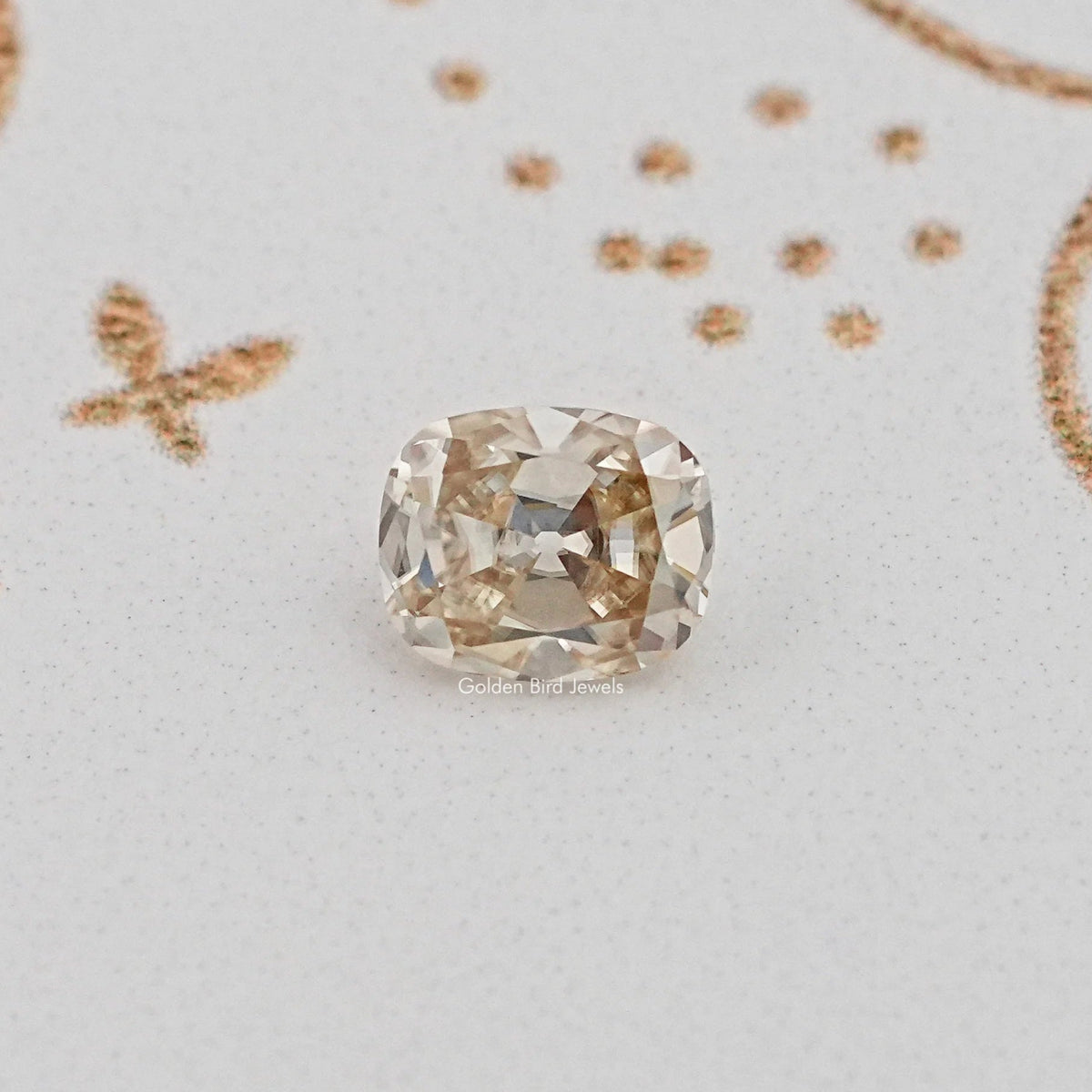 Yellow Old Mine Cut Cushion Loose Stone