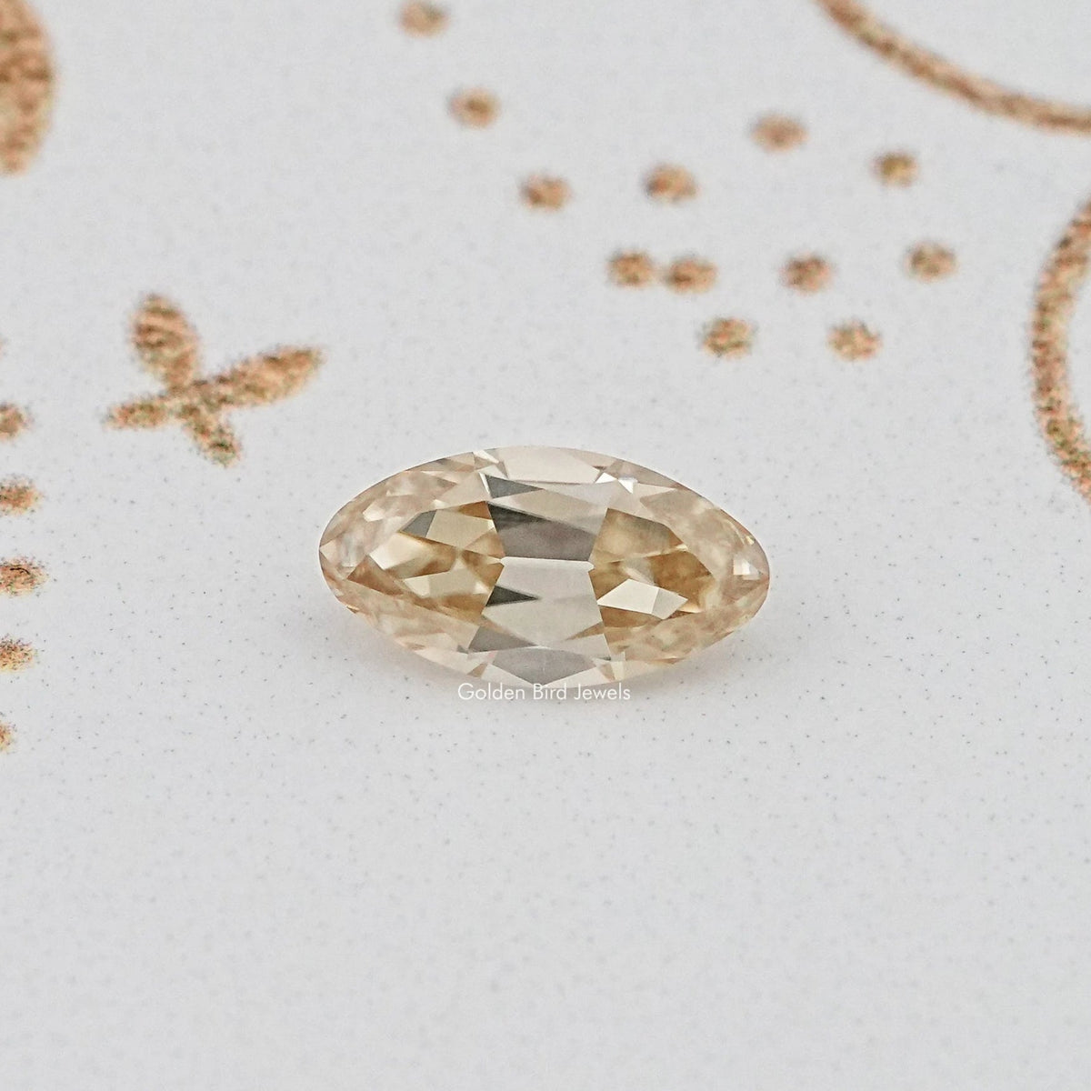 Yellow Old Mine Moval Loose Moissanite