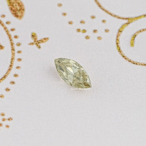 Yellow Old Mine Marquise Cut Loose Moissanite