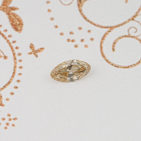 Yellow Old Mine Moval Loose Moissanite Stone