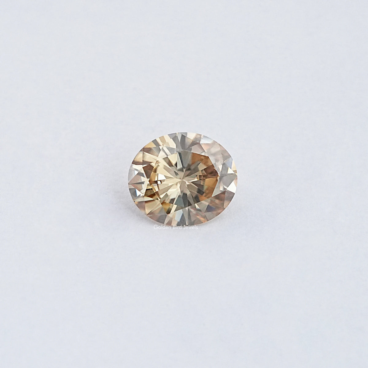 Yellow Oval Cut Loose Moissanite