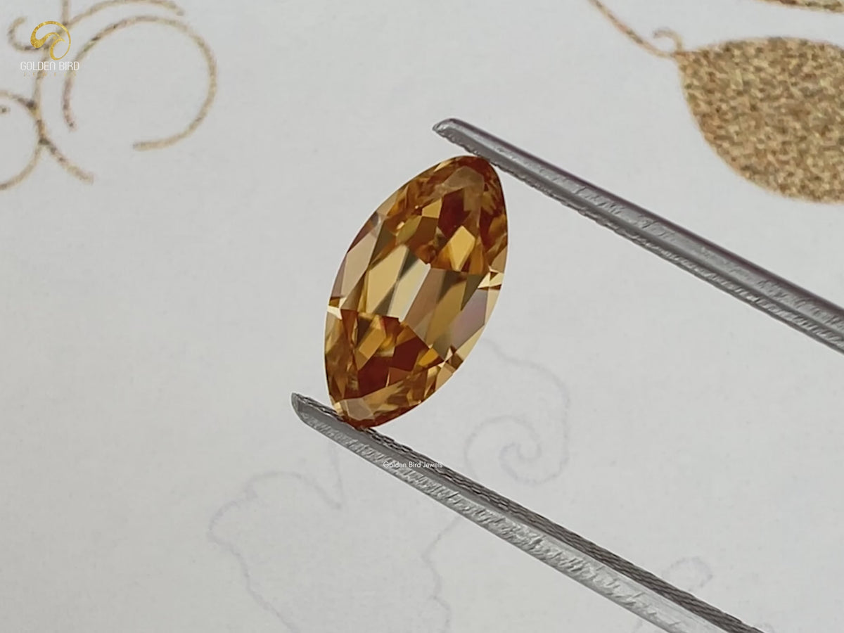 Old Mine Moval Cut Loose Moissanite