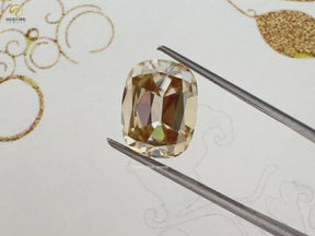 You tube Video Of Old Mine Cushion Cut Loose Moissanite Stone