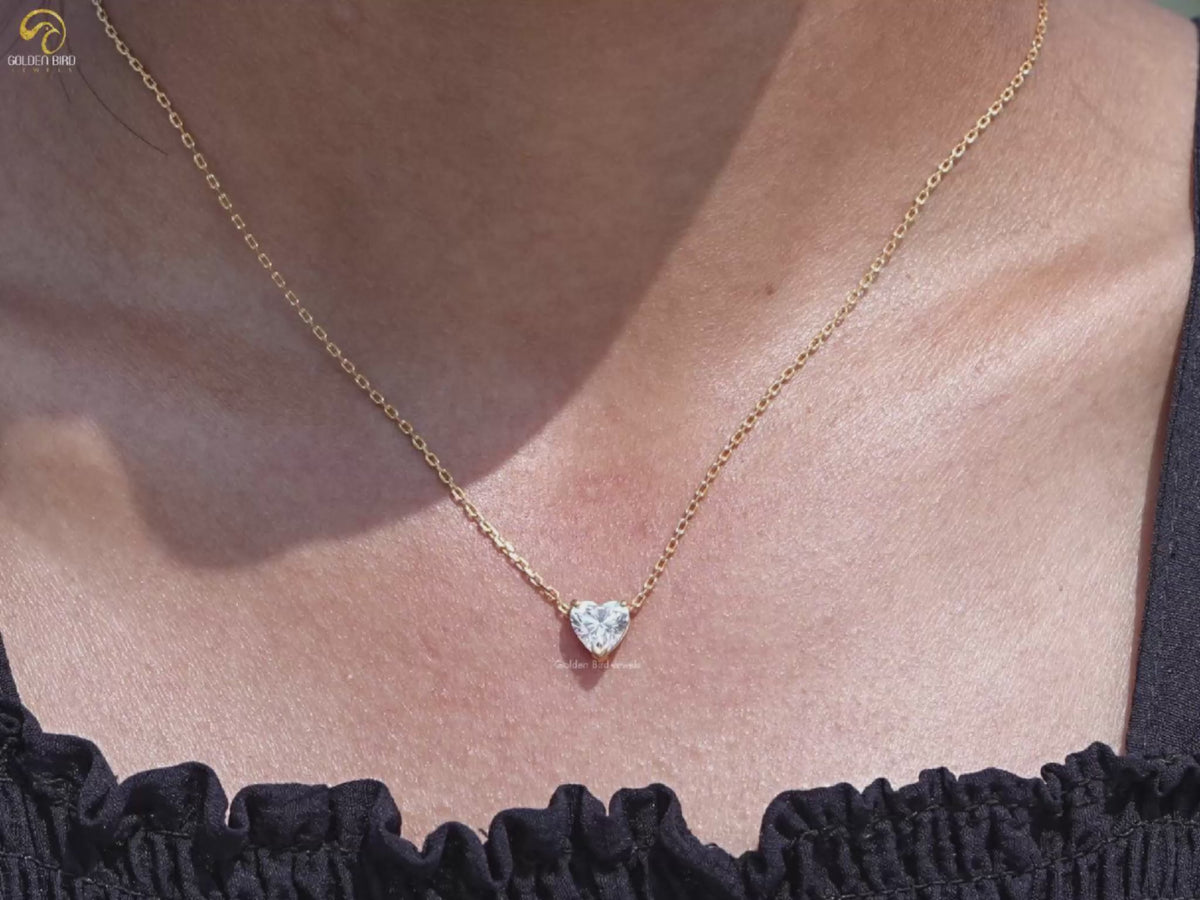 Heart Shaped Lab Grown Diamond Pendant