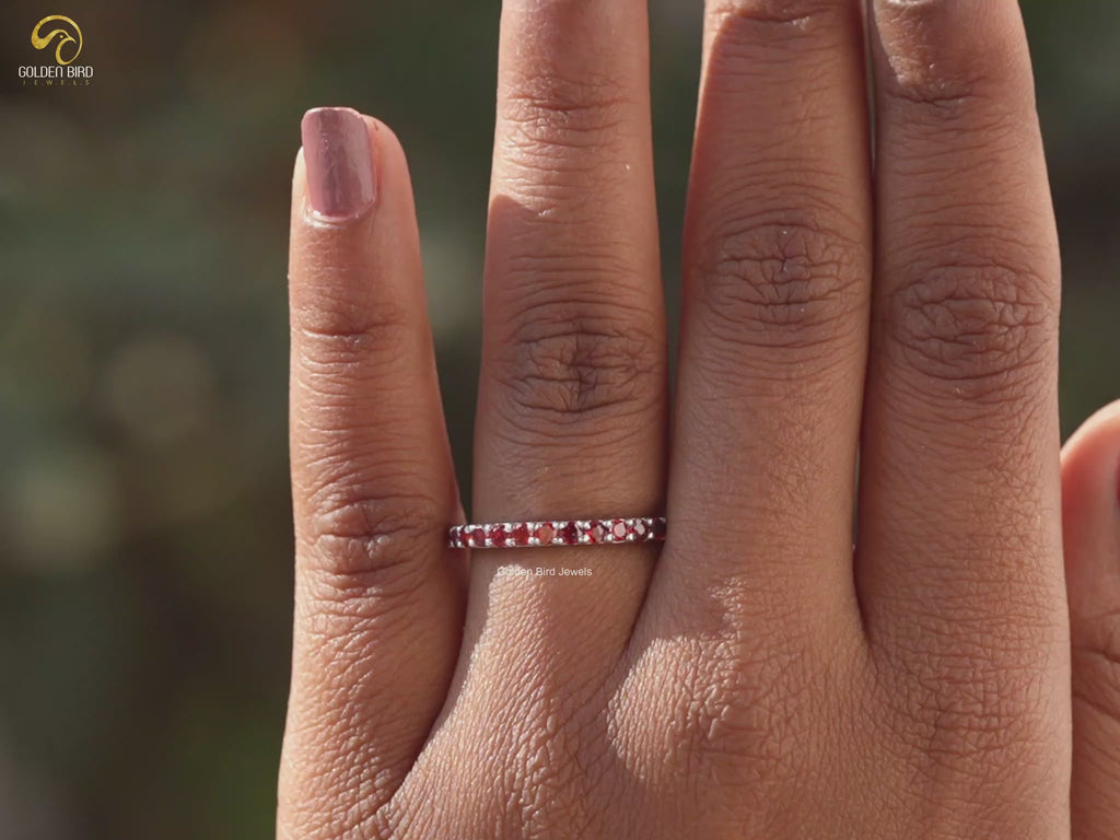 YouTube video of Round Cut Half Eternity Band