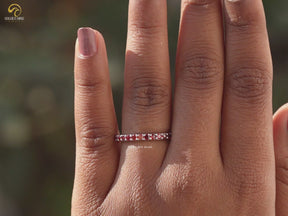 YouTube video of Round Cut Half Eternity Band
