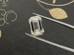 Old Mine Emerald Moissanite Loose Stone