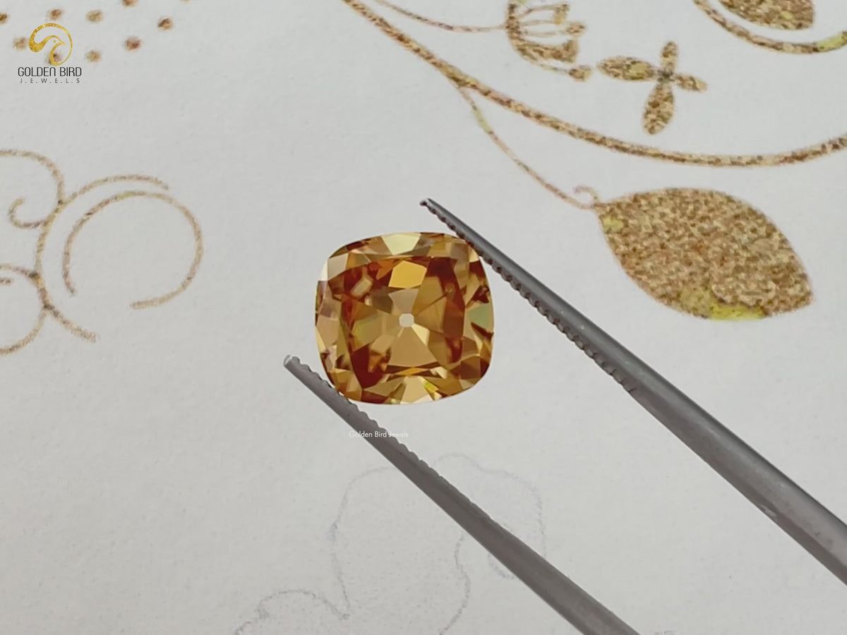 Champagne Old Mine Cushion Loose Moissanite