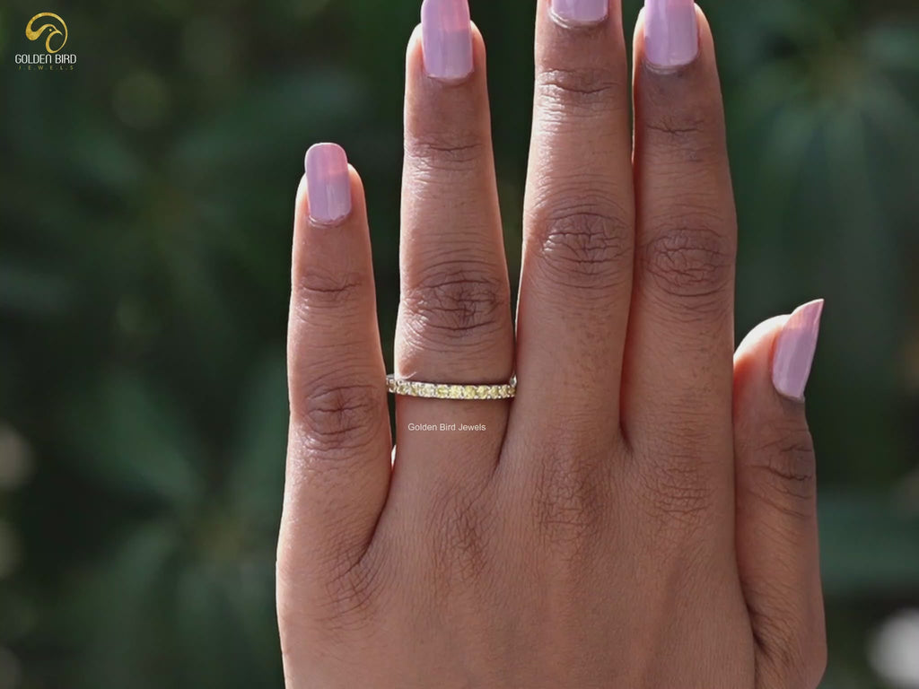 YouTube video of Yellow Round Eternity Band